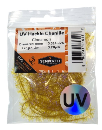 8mm UV Hackle Chenille